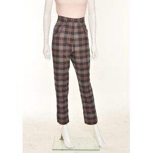Freddies of Pinewood pink and grey plaid wing pants